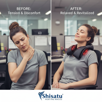 Massage Shiatsu Chauffant Cou Épaules