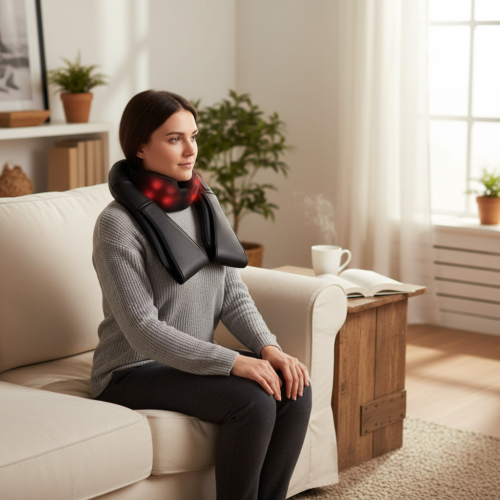 Massage Shiatsu Chauffant Cou Épaules